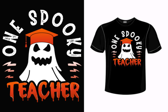 Halloween T-shirt Design-Spooky Teacher Review