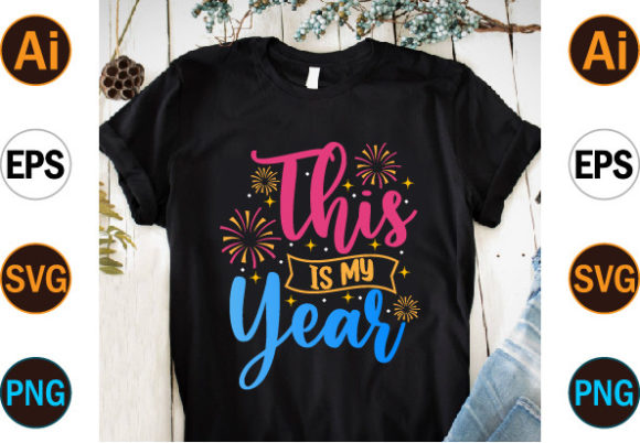 Happy New Year Typography SVG T Shirt Review