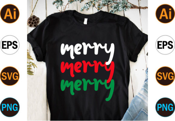 Merry Christmas Typography SVG T Shirt Review
