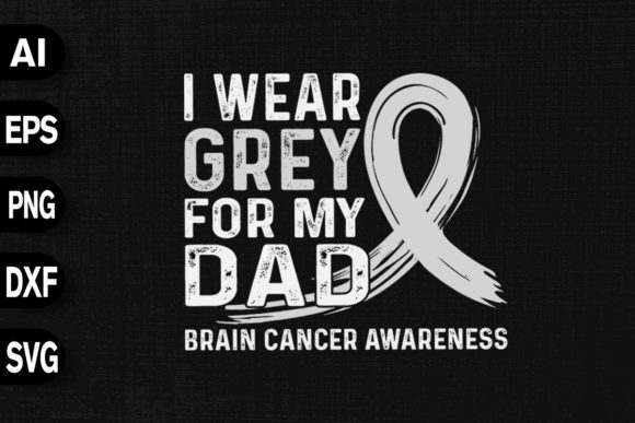 Review: I Wear Gray for My Dad Embroidery Design