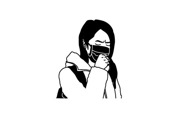 Silhouette School Girl Wearing a Mask: A Designer's Review