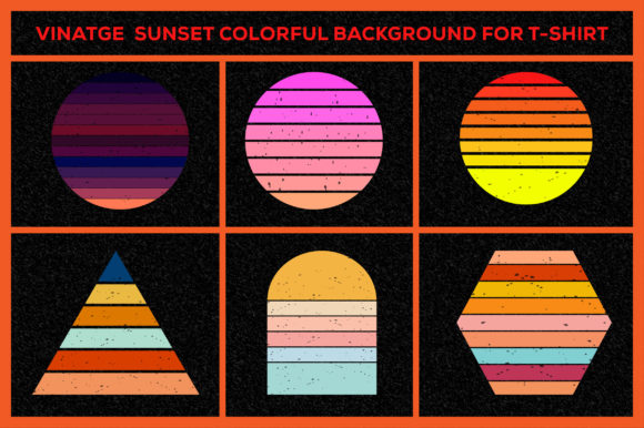 Vintage Sunset: A Designer's Take on This Retro Background